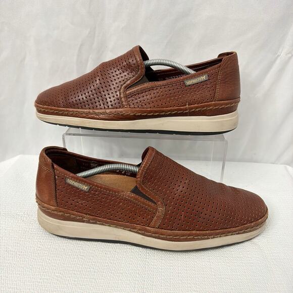 Mephisto Mens Hadrian Brown Leather Slip On Shoes 9